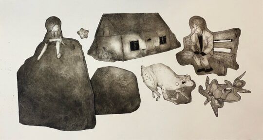 Kristin Erm "Vanavanaema juures / Visiting Great-Great-Grandmother"