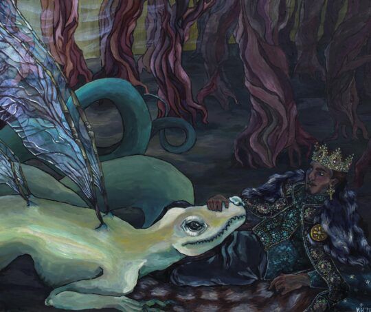 Kadri Kalve "Kuningas ja lohe / The king with the dragon"